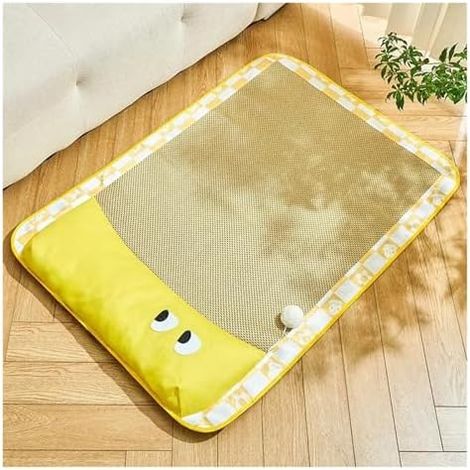 Pengchang Haustierbetten, Schlafmatte, Hundebetten, Rattan-gewebtes Katzen-Sofabett, Haustier-Kühlmatte for Katzen, kleine mittelgroße Hunde, Betten, Kätzchen, Welpen, Kissen (1/5)