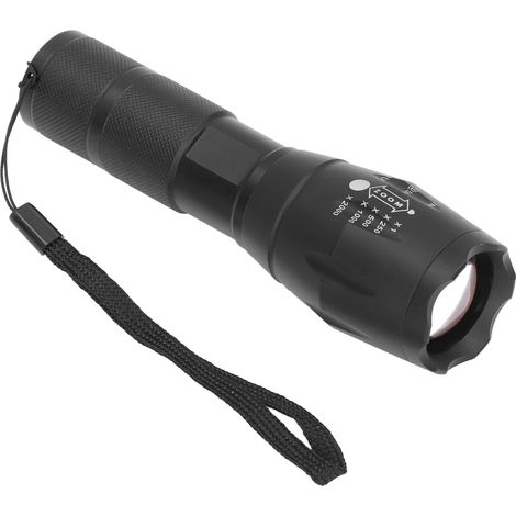 Lampe torche LED portable avec mise au point télescopique, lampe de chasse, étanche IPX54, lumière rouge A100 (1/5)