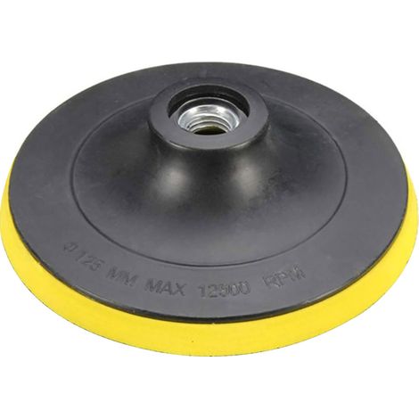 GARRYFIZH Disque de polissage adhésif, papier de verre auto-adhésif, diamètre du disque adhésif 125 mm, trou 10 mm