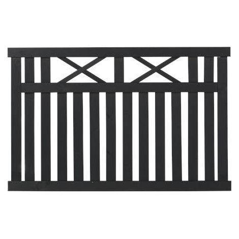 Plus Zaunelement Vinesse 150 x 96 cm schwarz Holzzäune (1/3)