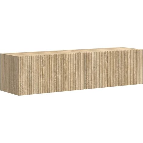 Maison Exclusive - Mobile TV da parete 2 pcs Sonoma 60 x 31 x 29,5 cm (1/5)