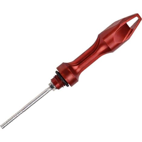 Jauge d'huile en aluminium CNC pour PCX 125 150 160, bouchon à vis rouge pour jauge de niveau d'huile (1/5)