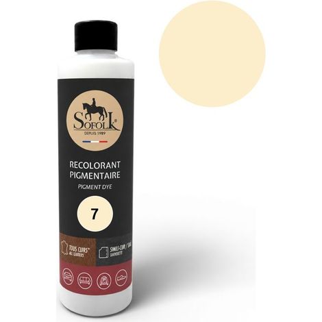 Peinture Cuir/Simili-Cuir (125ml, 7-COQUILLE) - SOFOLK - Entretien pour Siège et Volant de Voiture, Canapé, Chaussure (1/5)