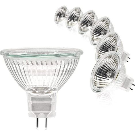 Ampoule Spot MR16, 12V 20W, Ampoule gu5.3 Dimmable, Blanc Chaud 2700K, Pack de 6 (1/5)