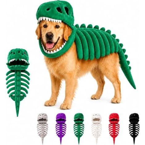 Dog Dinosaur Costume, Dog Skeleton Outfit, Size: 90 cm (1/5)