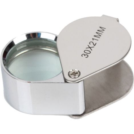 Loupe de bijoutier grossissante - Loupe de bijoutier - Avec étui - Pour livres scientifiques, lecture, journaux, insectes, loisirs, observation (1/5)