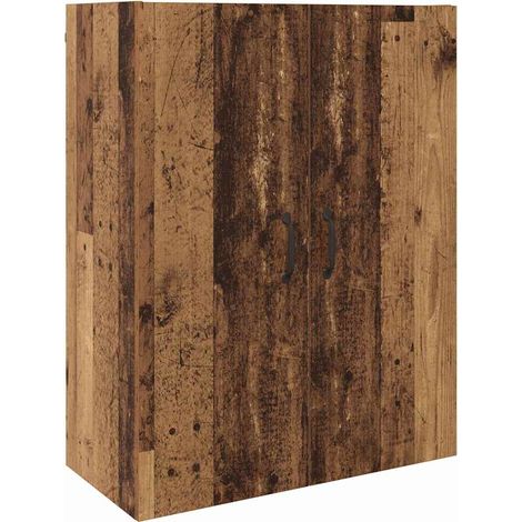 Buffet,Bahut,Armoire suspendue Montage mural Bois ancien 69,5 x 34 x 90 cm CFW47596 (1/5)