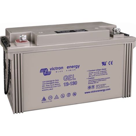 Victron – Batterie Gel 130Ah – Technologie pour cycles profonds – Performances optimales en hiver – Capacité 130Ah pour applications exigeantes (1/2)