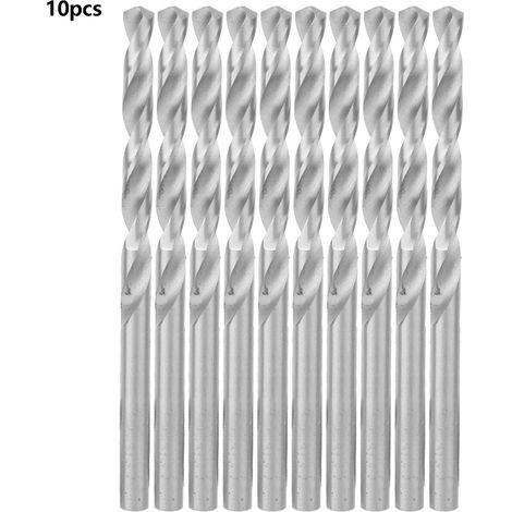 Mèche Hélicoïdale Acier Rapide - Perçage Inox Bois Acrylique - Précision Trois Points - Lot De 10 Pièces 6mm (1/5)