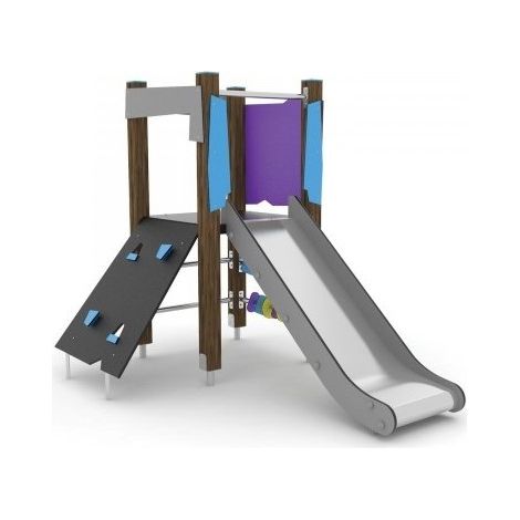 Torretta Gioco Scivolo Da Esterno Con Gioco Pallottoliere Per Attivit Motorie (1/2)
