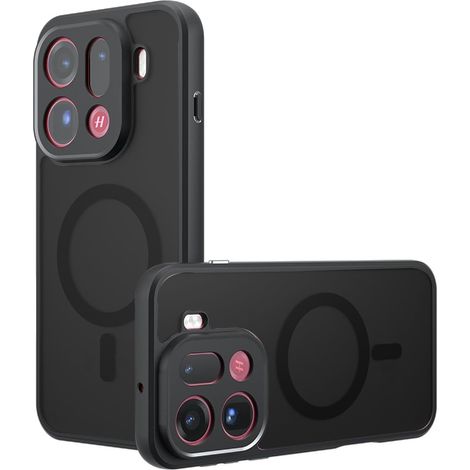 Funda para Oppo Find X9 Pro, compatible con MagSafe, funda mate Erbord, color negro. (1/5)