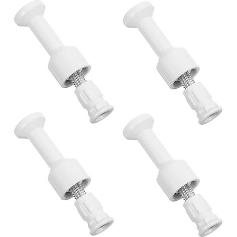 FAVOMOTO 1 Jeu de Gancho Redondo Metal Blanco para Tablero (1/5)