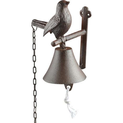 Türklingel aus Gusseisen in Vogelform