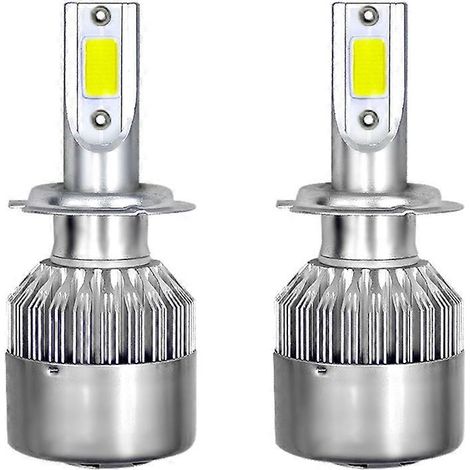 Stück LED-Autoscheinwerferlampen, LED-Fahrlicht-Komplettset H7 36W 6000LM
