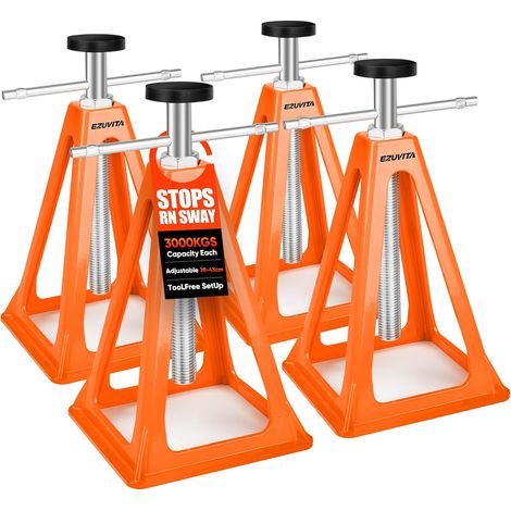 Chandelles Alu Lot de 4 pour Caravane, 28-43 cm Orange (1/5)