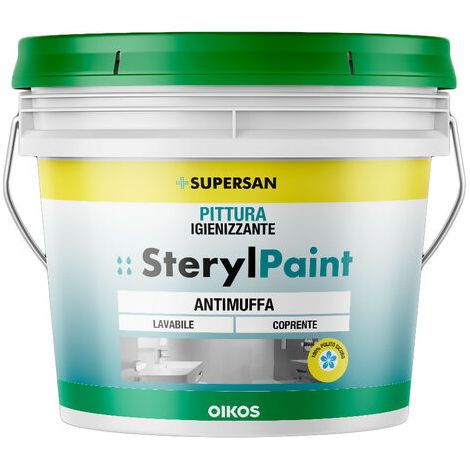 Pittura igienizzante Oikos Sterylpaint tinta pastello lt. 1