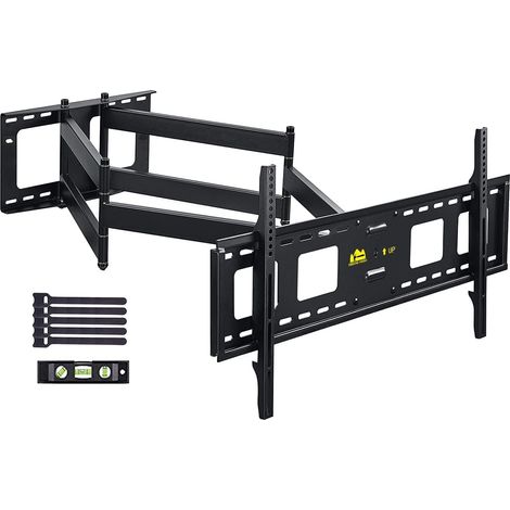 Support Mural TV à Longue portée 1090 mm, Double Bras articulé, inclinable et pivotant, pour téléviseurs Plats/Courbes de 50 à 95 Pouces, Charge Max 90kg, VESA 800 x 400mm (1/5)