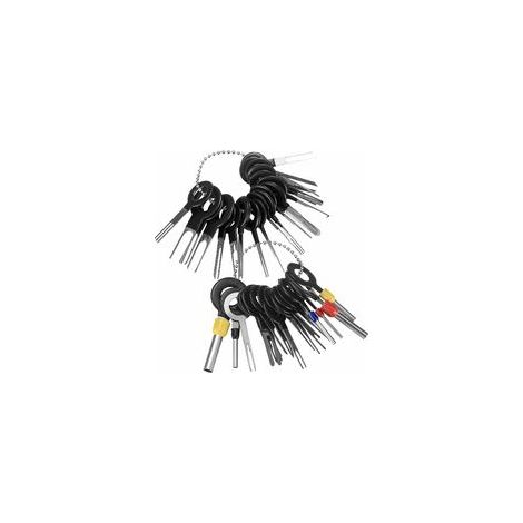 Kit De Retrait De Broches Pour Connecteurs Automobiles - Outils De Démontage De Terminaux Électriques - Pour Harnais De Câblage Auto Et Électronique - 80 Pièces (1/4)