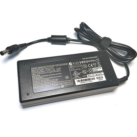 PA2521U-2AC3 Adaptateur 6.3x3.0mm 15V 6A 90W Chargeur Alimentation Secteur pour Toshiba Satellite A100 A105 M100 M105 M30 A50 M50 PA2501U PA2521U-3161 ADP-90NB B (1/5)