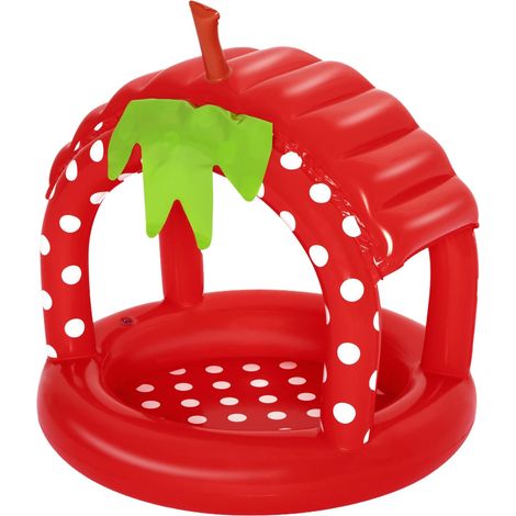 Bestway Planschbecken Erdbeere mit Dach Ø 91 x 91 cm Planschbecken (1/3)