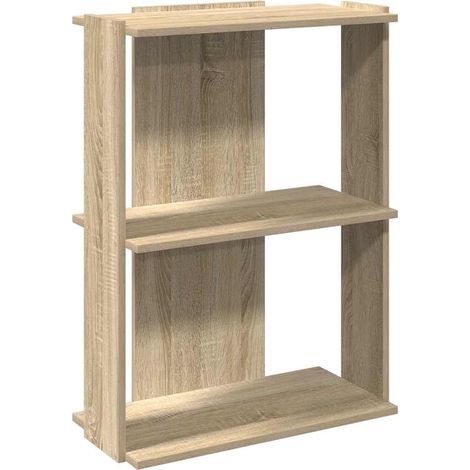 Maison Exclusive - Bücherregal 3 Böden Sonoma-Eiche 60x30x80 cm H