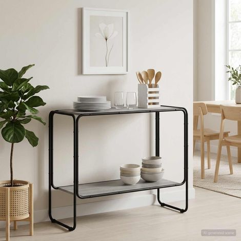 Aparador Sonoma gris 93.5 x 38 x 75 cm Madera de ingeniería (1/4)