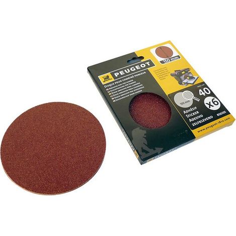 Disques abrasifs autocollant combiné ponceur - A40 - 6 pièces - 150mm