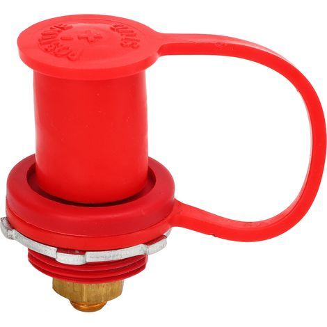 250A farbcodierter Batterieanschluss, 3/8"-Bolzenstecker mit Kappe für Autos, Wohnmobile und Boote, rot (positiv) (1/5)