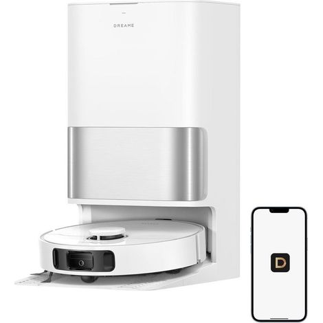 Aspirateur robot laveur - DREAME - D30 Ultra White - Autonomie longue - 25 000 Pa - Navigation LiDAR - Station auto (1/5)