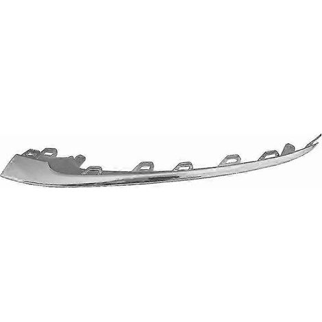 2228857700 Baguette chromée latérale gauche de pare-chocs avant compatible avec - Mercedes-Benz Classe S W222 (2018-2019) (1/5)