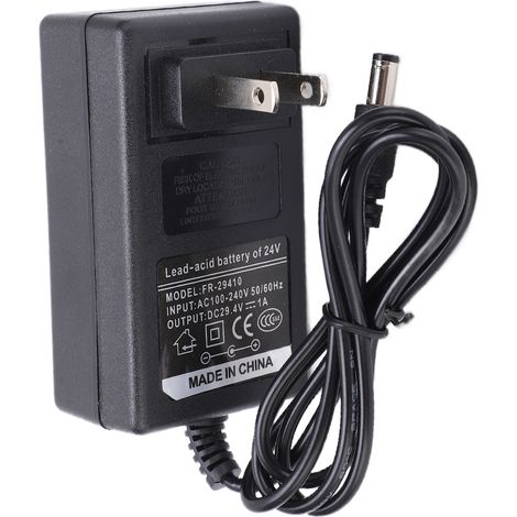 Chargeur batterie lithium 29.4V 1A adaptateur secteur pour trottinette électrique prise US 100-240V (1/5)