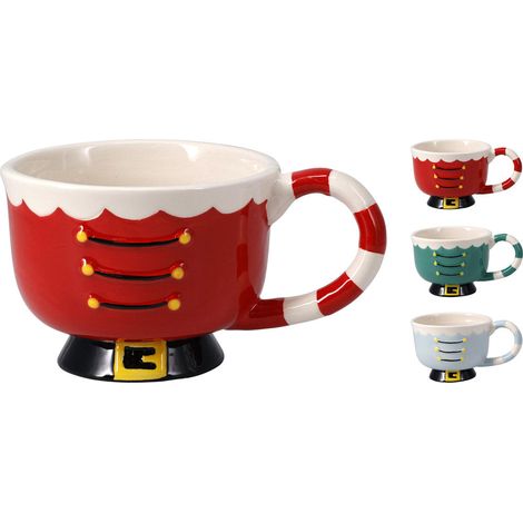 Tazza Natale 3 Disegni Assortiti 440ml