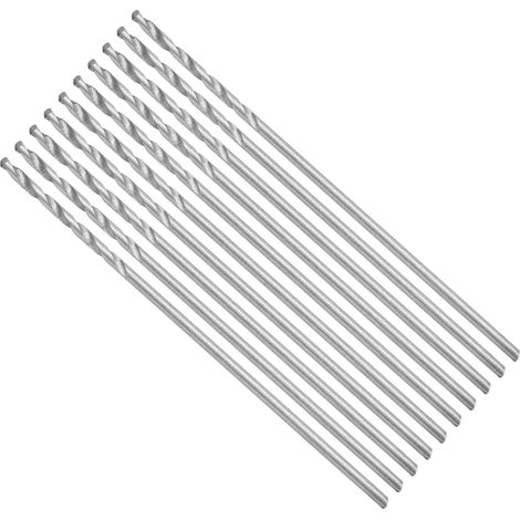 10 Mèches Droites en Acier pour Métal et Bois, 0.75mm - Jeu de Forets de Précision pour Perceuse (1/5)
