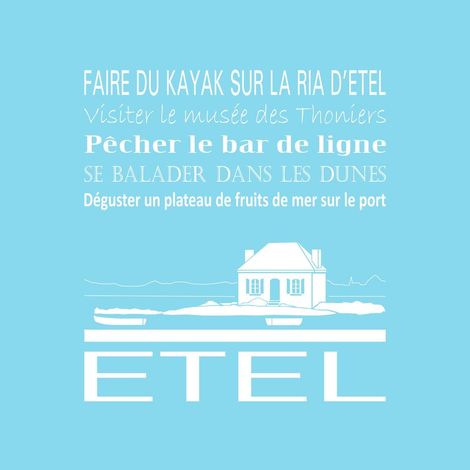 Tableau sur toile Etel glacier 30x30 cm - Impression sur Toile Murale Décorative - Image imprimée en HD sur Toile - Toile sur Châssis en Bois FSC - Fabriqué en France (1/4)