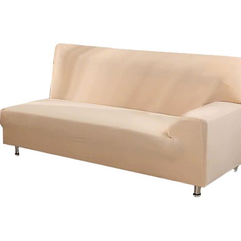 Housse de canapé élastique universelle tout-en-un, 2 places (145–185 cm), gris foncé (1/5)