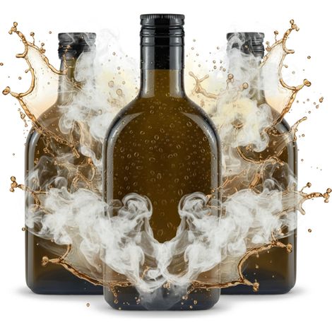 5 bottiglie di rum scuro da 350 ml per alcolici, whisky, sciroppo di rum, olio d'oliva