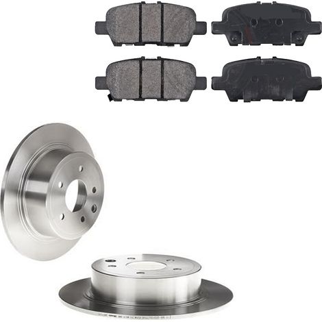 KIT FRENI POSTERIORI compatibile con NISSAN JUKE F15) - DISCHI + PASTIGLIE OEM: P 56 087 / 17890 /SOSTITUZIONE DIRETTA/BASSA POLVERE/SILENZIOSO (1/5)