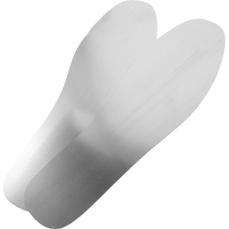 Semelles intérieures en acier inoxydable pour chaussures, argentées, 1 paire incluse, pour la protection des pieds. (1/5)