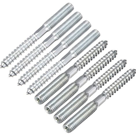 8Pcs M8 Vis Double Filetage Boulon Longueur 79mm Double Tête (1/4)