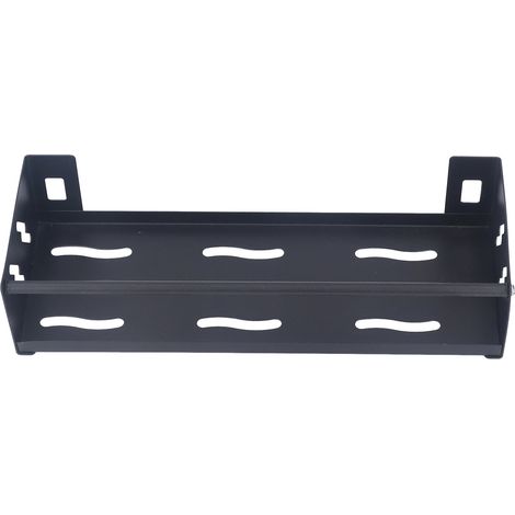 Étagère de rangement murale multifonctionnelle pour la maison, porte-épices de cuisine et porte-articles de toilette de salle de bain, 40 cm de hauteur, avec tube pour baguettes et tube pour cuillères (1/5)