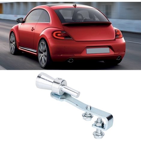 Sifflet Turbo pour échappement, silencieux en alliage d'aluminium argenté TC S, accessoire auto performance. (1/5)