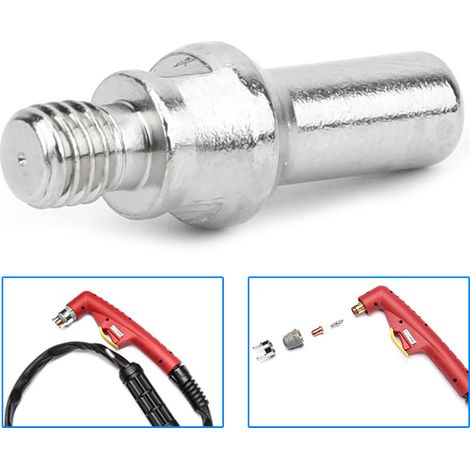 10 Électrodes Plasma en Cuivre Rouge Électroplaqué Compatibles Torche PT-40/60, Réf. 52582 (1/5)