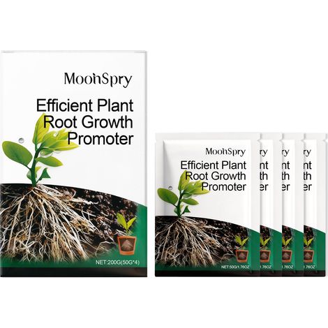 MOONSPRY Pflanzenwurzelpulver für Gartenpflanzen, Grünpflanzen und Blumen verbessert die Bodennährstoffe und die Wurzelbildung (1/5)