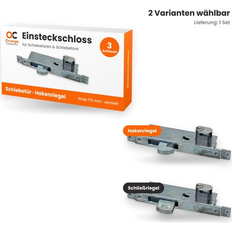 Schiebetür Türschloss Einsteckschloss Hakenschloss Schloss für Schiebetor