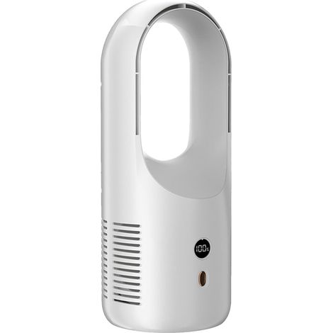 Ventilateurs - Ventilateur de table silencieux sans pales - Ventilateur portable multifonction silencieux - Blanc (1/5)