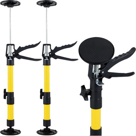 Lot de 2 barres de support télescopiques rapides de 30 à 59 cm - Système de support réglable pour 3ème main - Capacité de 40 kg - Support antidérapant pour cadre de porte - Accessoire télescopique (1/5)