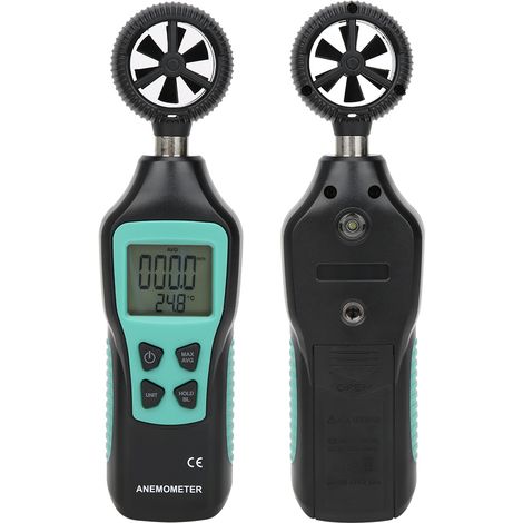 FY856 Digital Anemometer Wind Speed Meter 0.830.0m/s Temperature Gauge Handheld Tester (1/5)