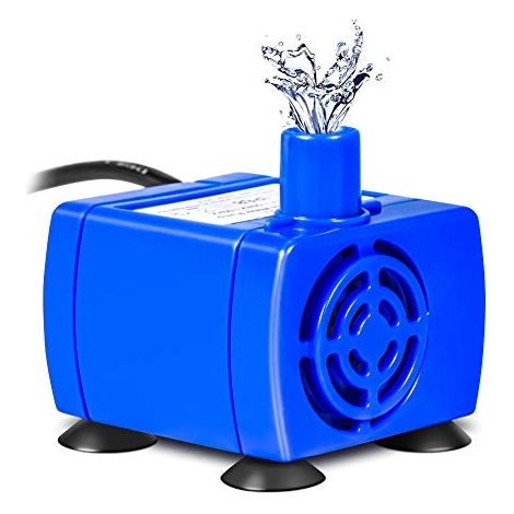 SUNXURY, Katzenbrunnenpumpe, Tauchwasserpumpe für Katzen, leise, Ersatzpumpe für Katzentrinkbrunnen, Hunde, Haustiere, geringer Verbrauch