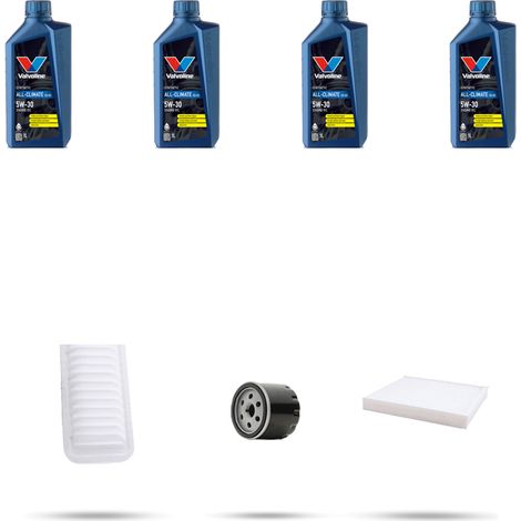 Kit tagliando 3 FILTRI e 4L OLIO compatibile con Suzuki Splash 1.0 VVT 50kw dal 2011 (1/5)