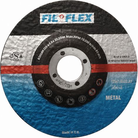 Disque fin métal/inox 125x1.6x22 mm.